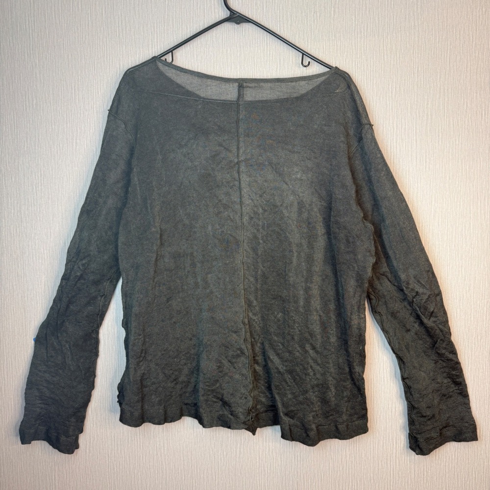 Porto Women's Linen blend Top blouse black size 1 (Small ) - Picture 7 of 8